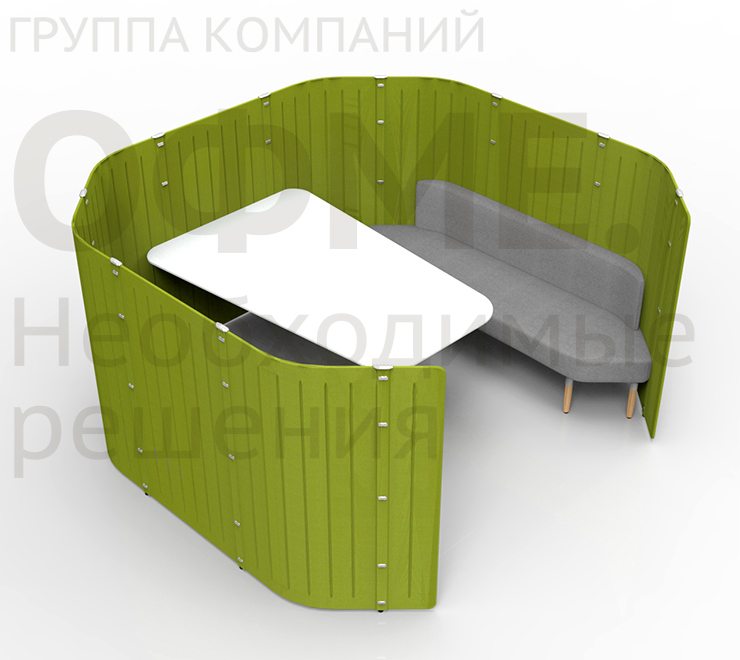 Фото мобильных  шумоглушающий перегородок для контакт центров медицины ofme.ru ОФМЕ