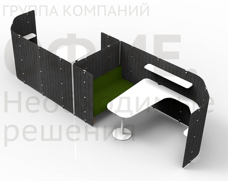 Фото шумопоглощающих  панелей для колл-центров телемедицины ofme.ru ОФМЕ