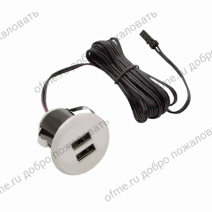 фото USB-розетка, врезная OF-USB-2022S-MN ОФМЕ